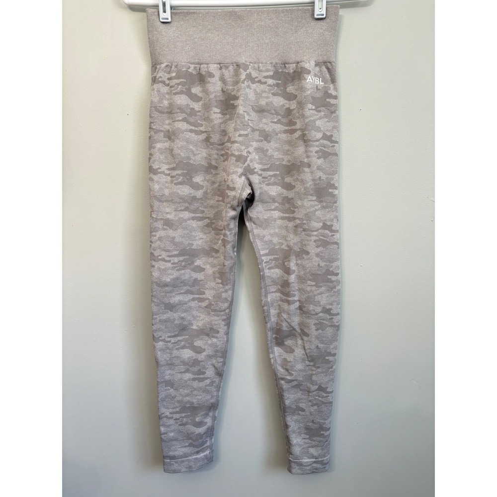 AYBL Camo Seamless Leggings L High Waisted Athletic Workout Pants Women